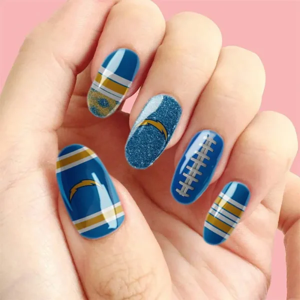 Los Angeles Chargers NFL All Team Nail Box Full Set Gift For Fan SPTNAILBOX022 - Image 3