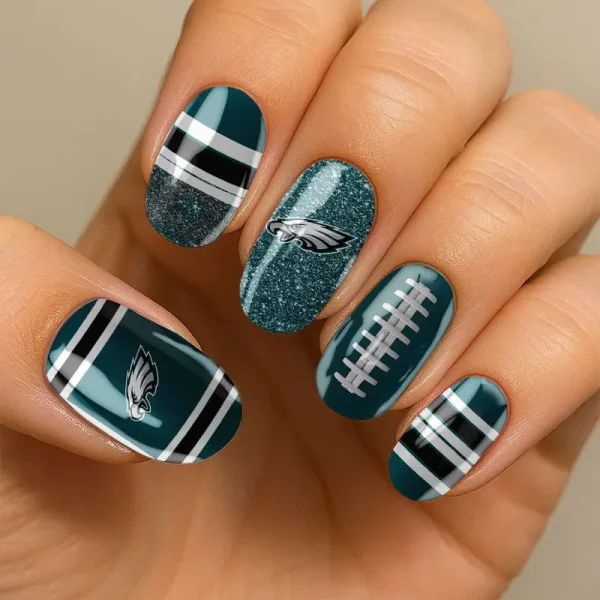 Philadelphia Eagles NFL All Team Nail Box Full Set Gift For Fan SPTNAILBOX023 - Image 2