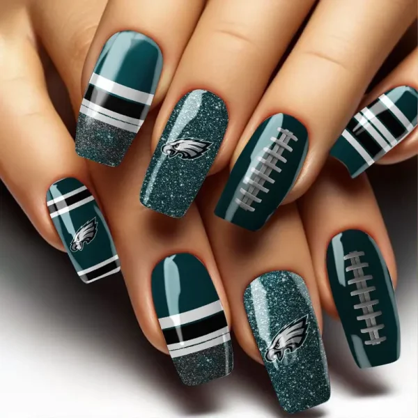 Philadelphia Eagles NFL All Team Nail Box Full Set Gift For Fan SPTNAILBOX023