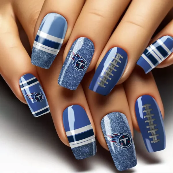 Tennessee Titans NFL All Team Nail Box Full Set Gift For Fan SPTNAILBOX028