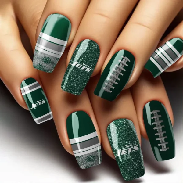 New York Jets NFL All Team Nail Box Full Set Gift For Fan SPTNAILBOX029