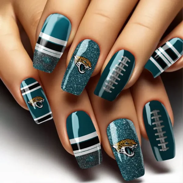 Jacksonville Jaguars NFL All Team Nail Box Full Set Gift For Fan SPTNAILBOX030
