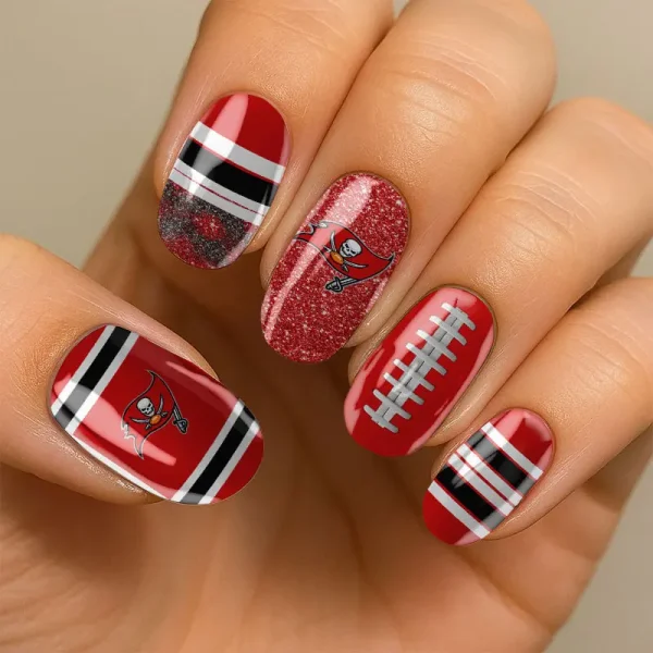 Tampa Bay Buccaneers NFL All Team Nail Box Full Set Gift For Fan SPTNAILBOX032 - Image 2
