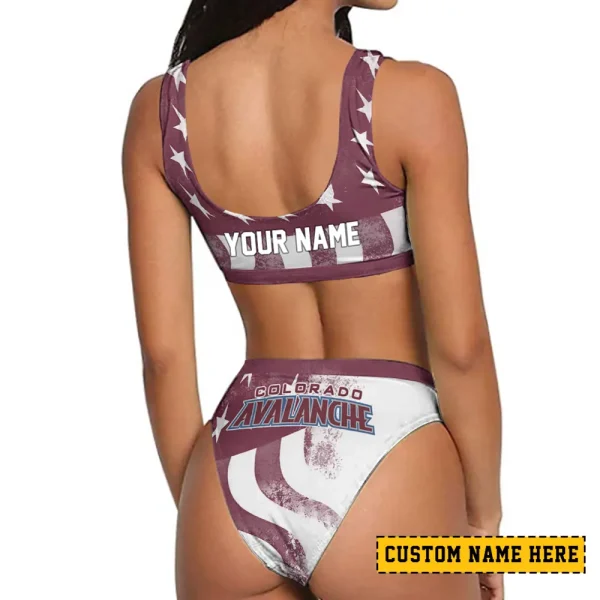 Colorado Avalanche Women's Sport Two-Piece Swimsuit New 2025 SPTSBNS055 - Image 2