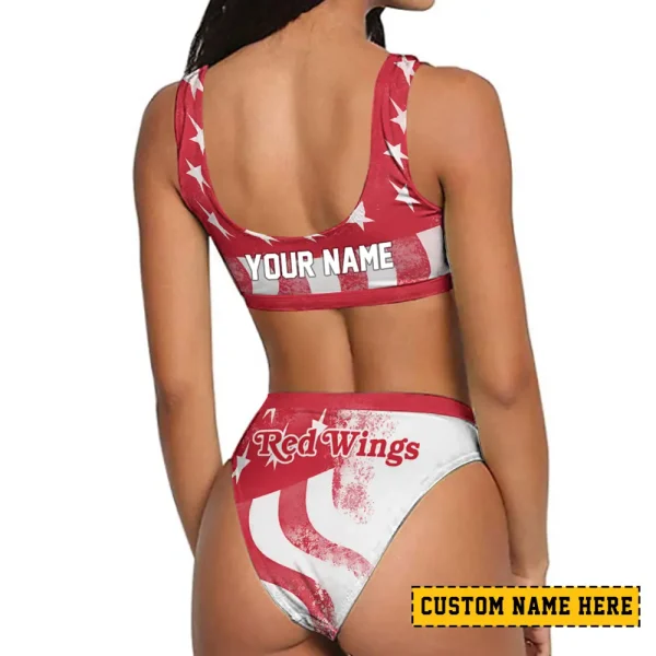 Detroit Red Wings Women's Sport Two-Piece Swimsuit New 2025 SPTSBNS058 - Image 2