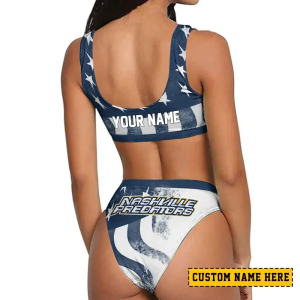 Nashville Predators Women's Sport Two-Piece Swimsuit New 2025 SPTSBNS062 - Image 2