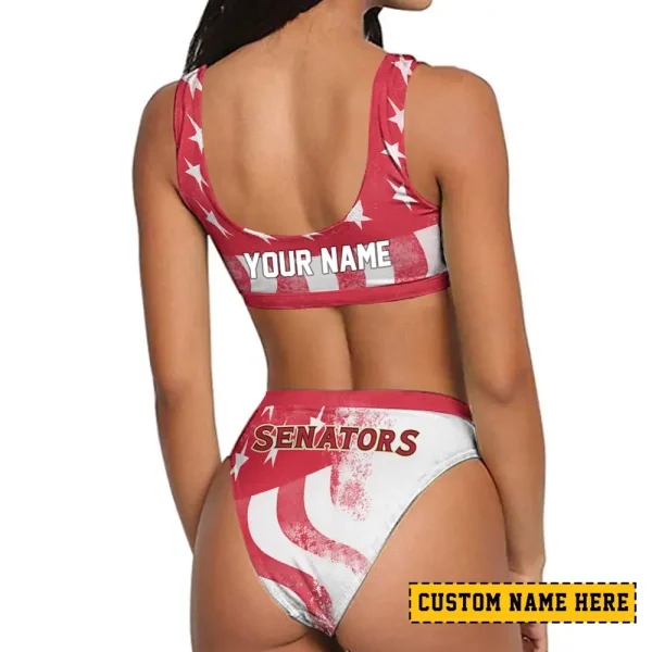 Ottawa Senators Women's Sport Two-Piece Swimsuit New 2025 SPTSBNS067 - Image 2