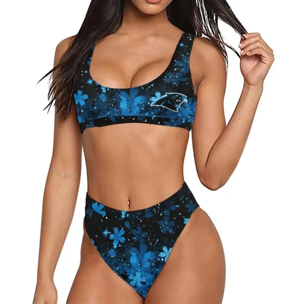 Carolina Panthers Women's Sport Two-Piece Swimsuit New 2025 98SBS039