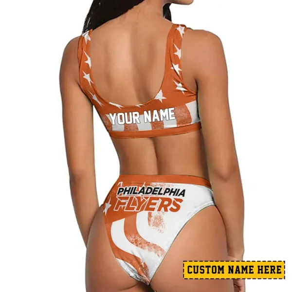 Philadelphia Flyers Women's Sport Two-Piece Swimsuit New 2025 SPTSBNS068 - Image 2