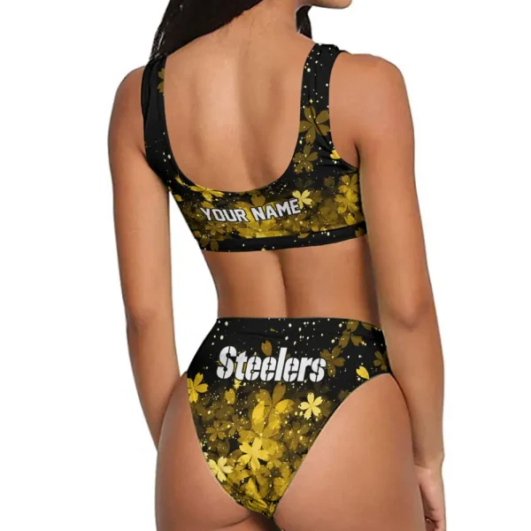 Pittsburgh Steelers Women's Sport Two-Piece Swimsuit New 2025 98SBS061 - Image 2