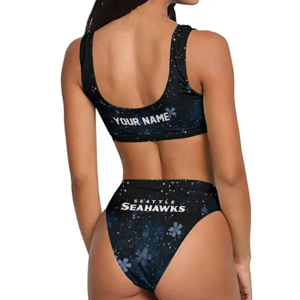 Seattle Seahawks Women's Sport Two-Piece Swimsuit New 2025 98SBS063 - Image 2