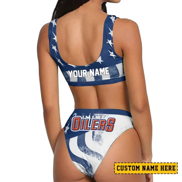 Edmonton Oilers Women's Sport Two-Piece Swimsuit New 2025 SPTSBNS080 - Image 2