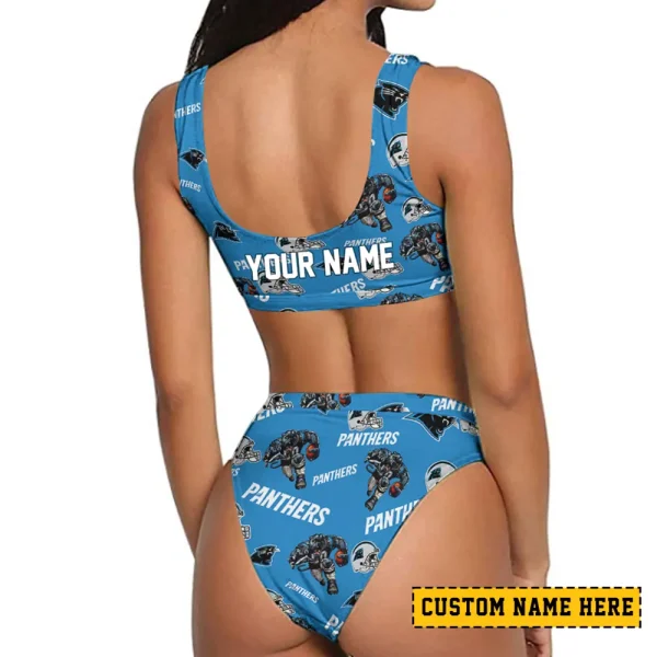 Carolina Panthers Women's Sport Two-Piece Swimsuit New 2025 SPTSBNS086 - Image 2