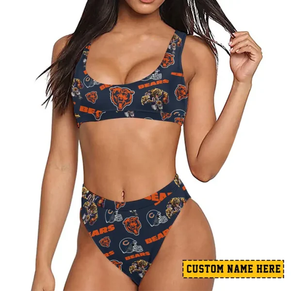 Chicago Bears Women's Sport Two-Piece Swimsuit New 2025 SPTSBNS087