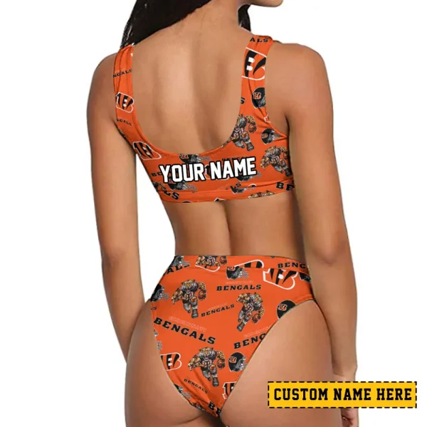Cincinnati Bengals Women's Sport Two-Piece Swimsuit New 2025 SPTSBNS088 - Image 2
