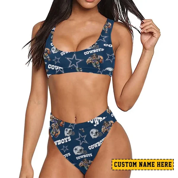 Dallas Cowboys Women's Sport Two-Piece Swimsuit New 2025 SPTSBNS089 - Image 2