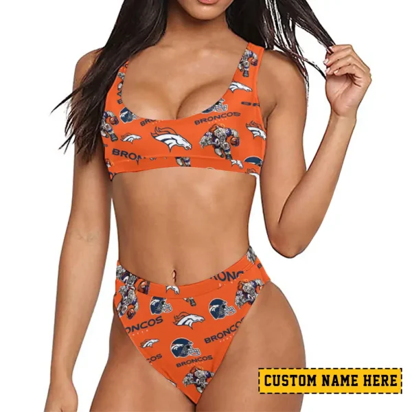 Denver Broncos Women's Sport Two-Piece Swimsuit New 2025 SPTSBNS090