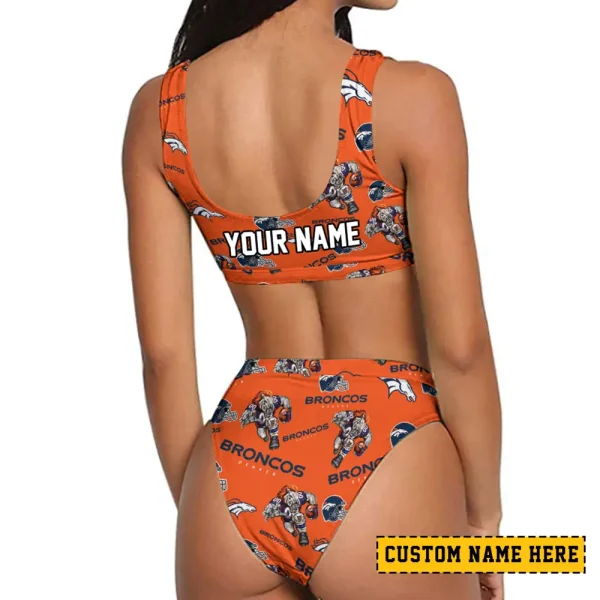 Denver Broncos Women's Sport Two-Piece Swimsuit New 2025 SPTSBNS090 - Image 2