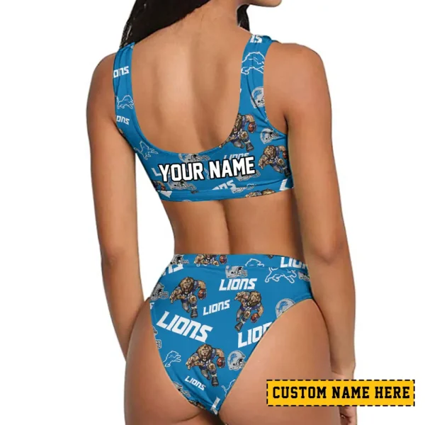 Detroit Lions Women's Sport Two-Piece Swimsuit New 2025 SPTSBNS091 - Image 2