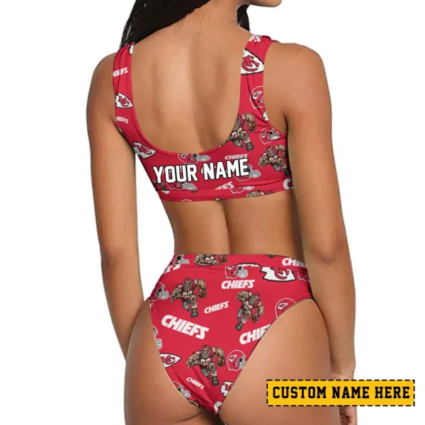Kansas City Chiefs Women's Sport Two-Piece Swimsuit New 2025 SPTSBNS092 - Image 2