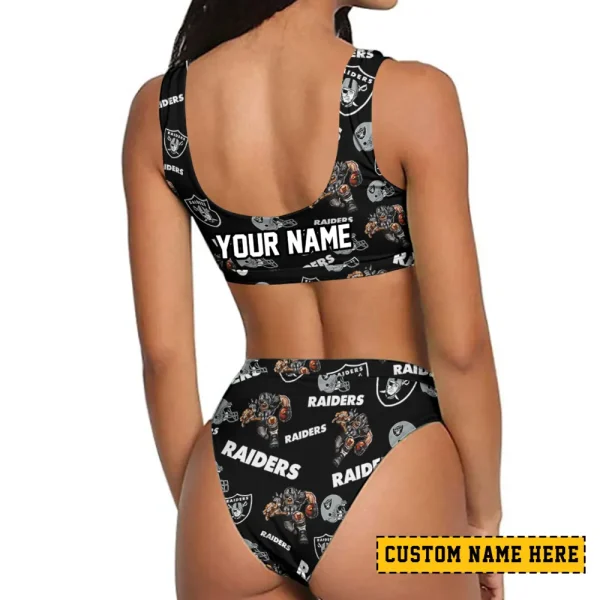 Las Vegas Raiders Women's Sport Two-Piece Swimsuit New 2025 SPTSBNS093 - Image 2