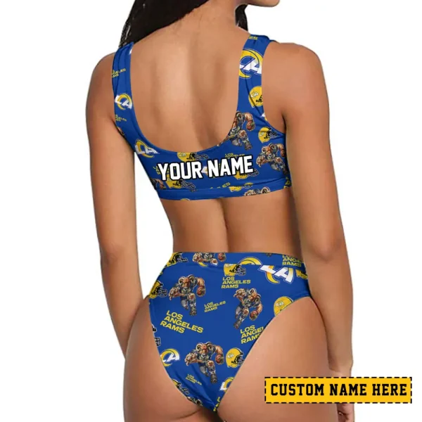Los Angeles Rams Women's Sport Two-Piece Swimsuit New 2025 SPTSBNS094 - Image 2