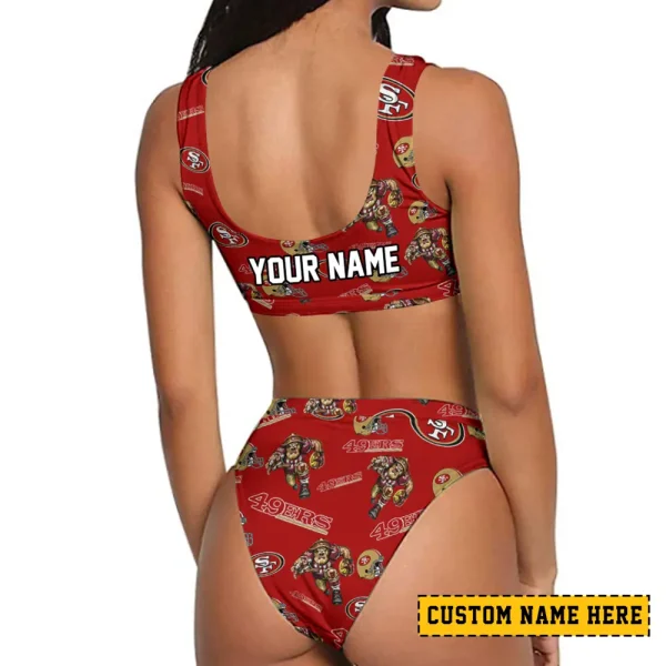 San Francisco 49ers Women's Sport Two-Piece Swimsuit New 2025 SPTSBNS098 - Image 2