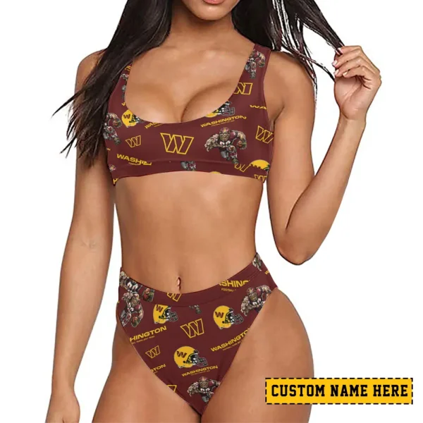 Washington Commanders Women's Sport Two-Piece Swimsuit New 2025 SPTSBNS099