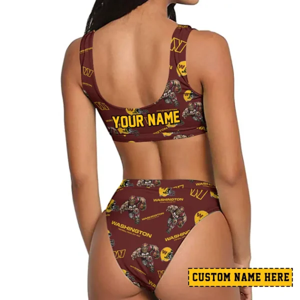 Washington Commanders Women's Sport Two-Piece Swimsuit New 2025 SPTSBNS099 - Image 2