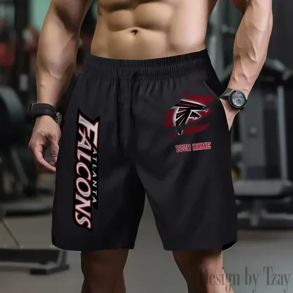 Atlanta Falcons Men's Shorts Badminton Sports Shorts Summer SPTMBSS066 - Image 2