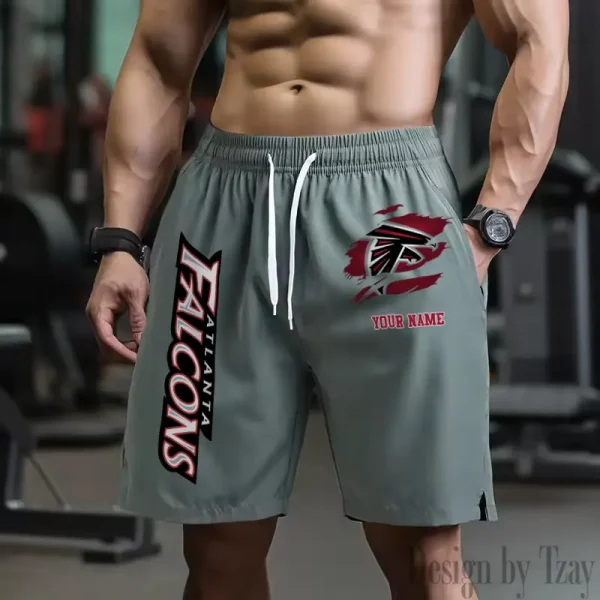 Atlanta Falcons Men's Shorts Badminton Sports Shorts Summer SPTMBSS066 - Image 3