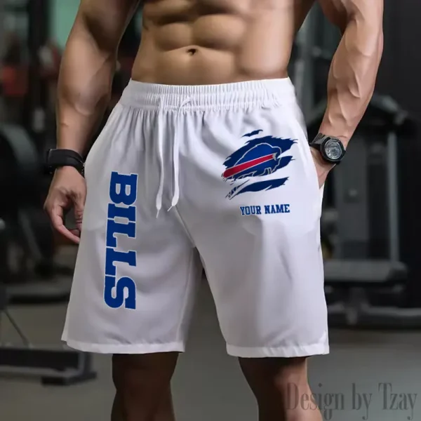 Buffalo Bills Men's Shorts Badminton Sports Shorts Summer SPTMBSS068