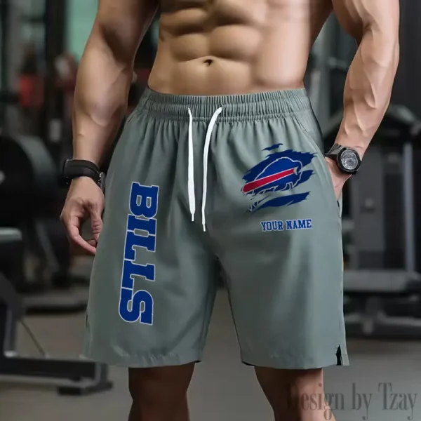 Buffalo Bills Men's Shorts Badminton Sports Shorts Summer SPTMBSS068 - Image 2