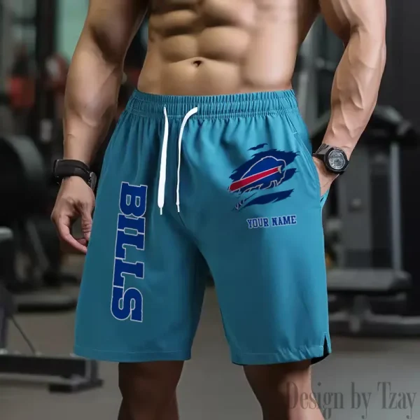 Buffalo Bills Men's Shorts Badminton Sports Shorts Summer SPTMBSS068 - Image 5