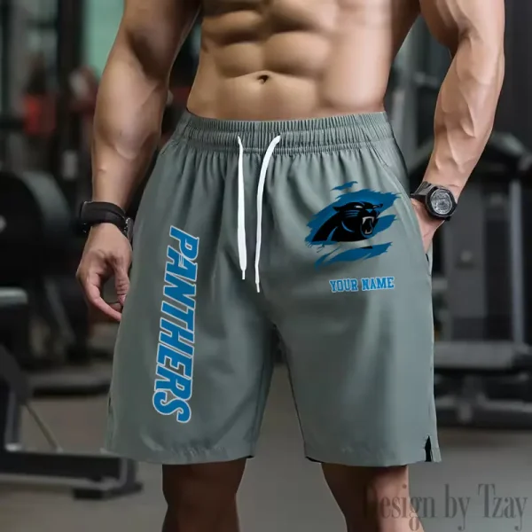 Carolina Panthers Men's Shorts Badminton Sports Shorts Summer SPTMBSS069 - Image 2