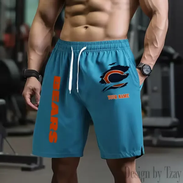 Chicago Bears Men's Shorts Badminton Sports Shorts Summer SPTMBSS070 - Image 3