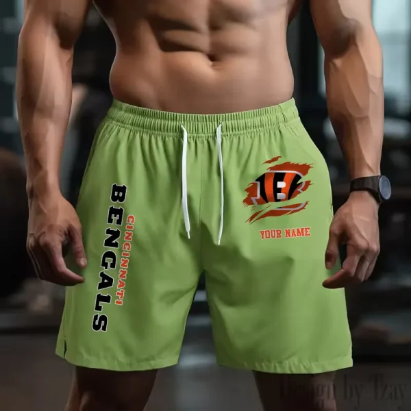 Cincinnati Bengals Men's Shorts Badminton Sports Shorts Summer SPTMBSS071 - Image 2