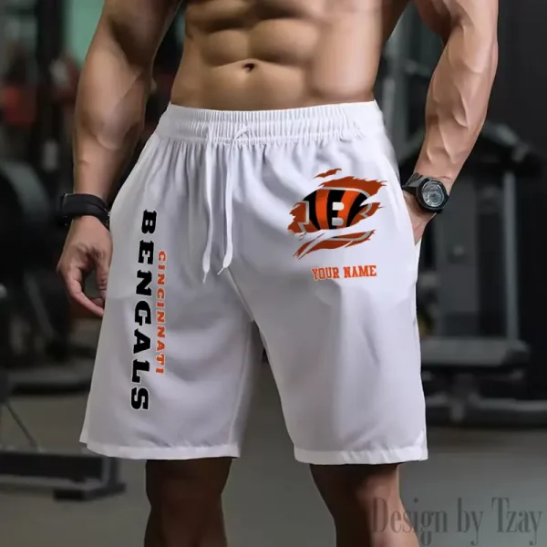 Cincinnati Bengals Men's Shorts Badminton Sports Shorts Summer SPTMBSS071 - Image 3