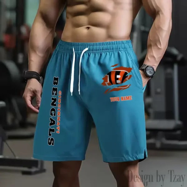 Cincinnati Bengals Men's Shorts Badminton Sports Shorts Summer SPTMBSS071 - Image 5