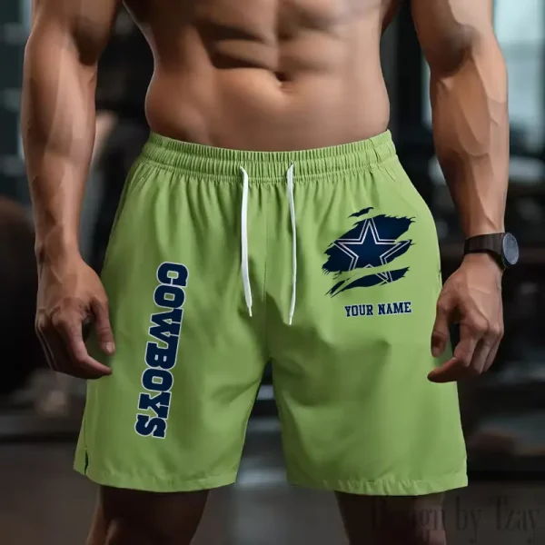 Dallas Cowboys Men's Shorts Badminton Sports Shorts Summer SPTMBSS073 - Image 3