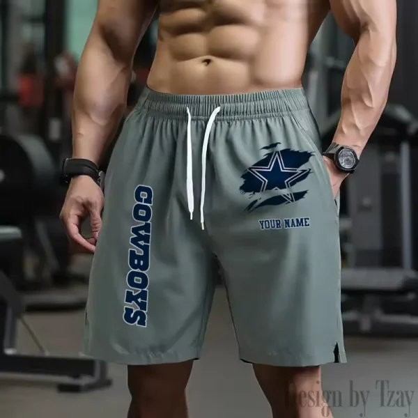 Dallas Cowboys Men's Shorts Badminton Sports Shorts Summer SPTMBSS073 - Image 4
