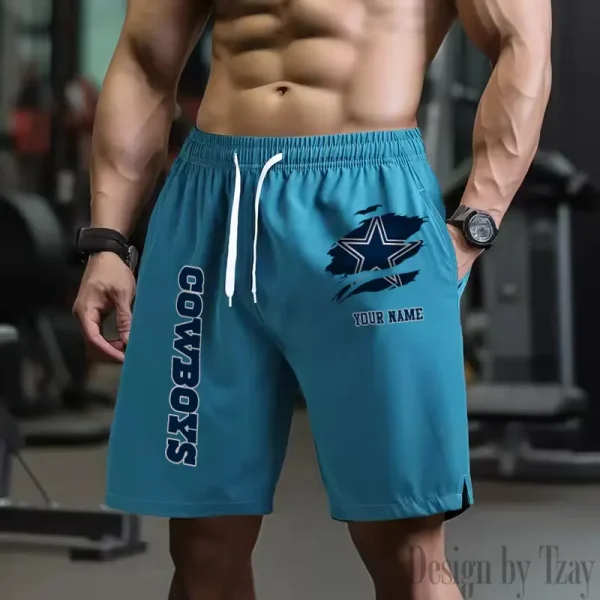 Dallas Cowboys Men's Shorts Badminton Sports Shorts Summer SPTMBSS073 - Image 5