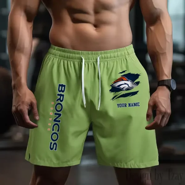 Denver Broncos Men's Shorts Badminton Sports Shorts Summer SPTMBSS074 - Image 2