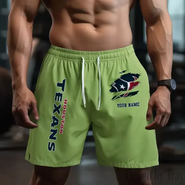 Houston Texans Men's Shorts Badminton Sports Shorts Summer SPTMBSS077