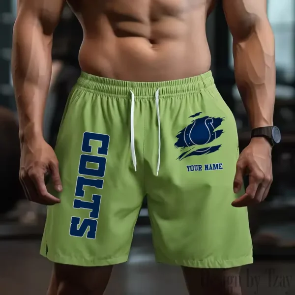 Indianapolis Colts Men's Shorts Badminton Sports Shorts Summer SPTMBSS078 - Image 4