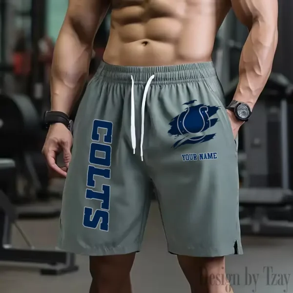 Indianapolis Colts Men's Shorts Badminton Sports Shorts Summer SPTMBSS078 - Image 5