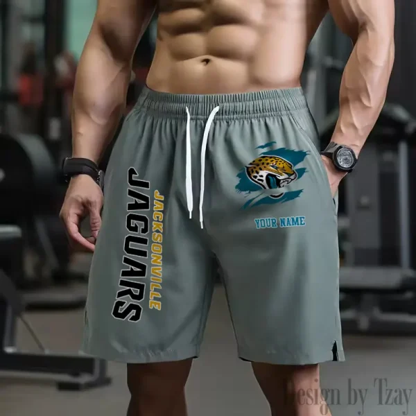Jacksonville Jaguars Men's Shorts Badminton Sports Shorts Summer SPTMBSS079 - Image 5