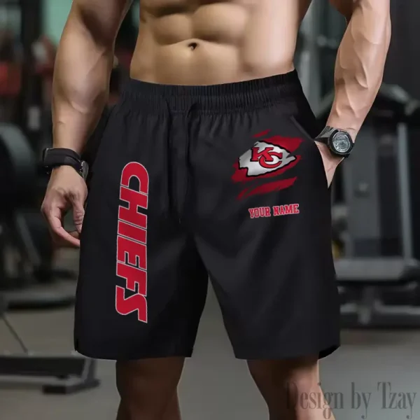 Kansas City Chiefs Men's Shorts Badminton Sports Shorts Summer SPTMBSS080 - Image 5