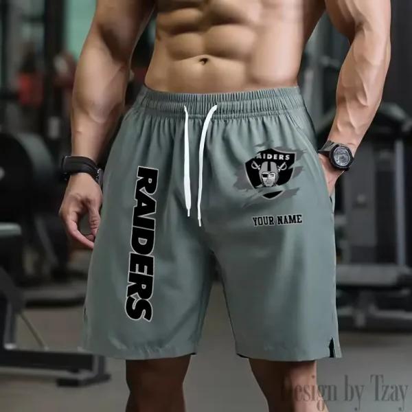 Las Vegas Raiders Men's Shorts Badminton Sports Shorts Summer SPTMBSS081 - Image 2