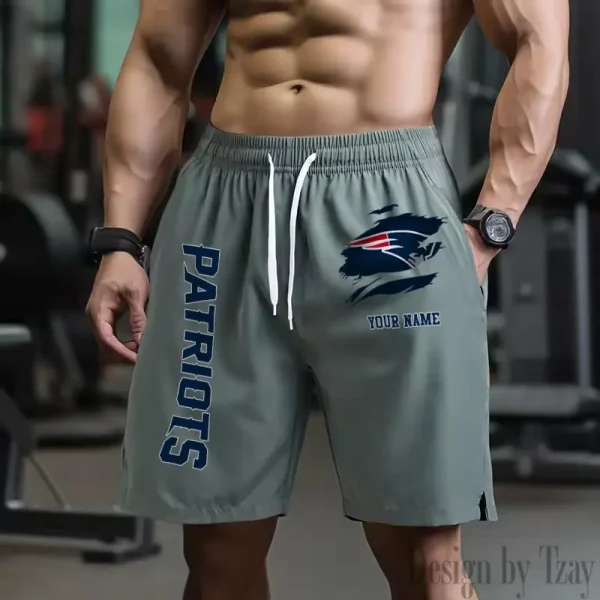 New England Patriots Men's Shorts Badminton Sports Shorts Summer SPTMBSS086 - Image 3